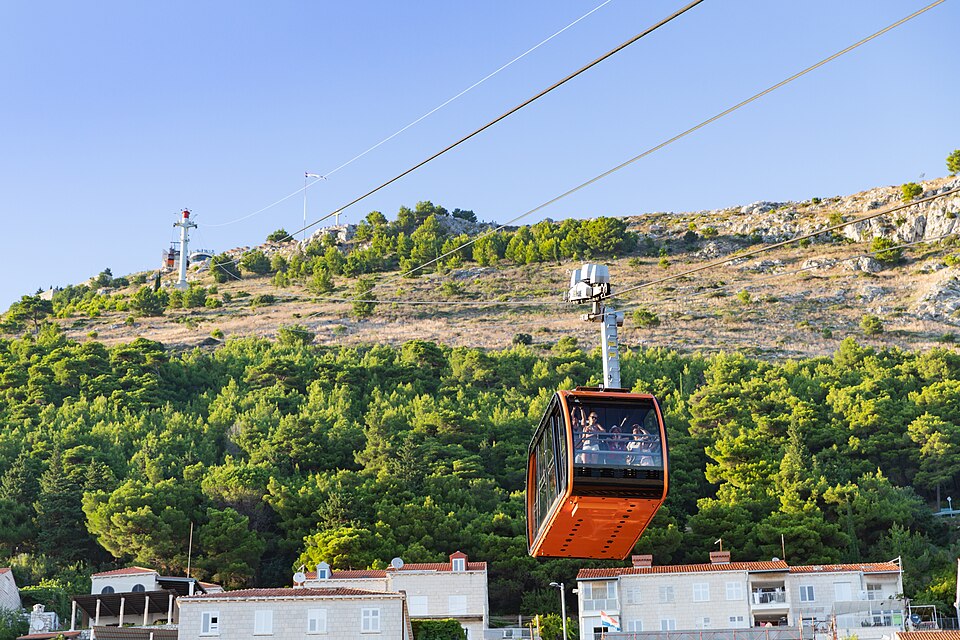 Cable car or Mount Srd view — Dubrovnik