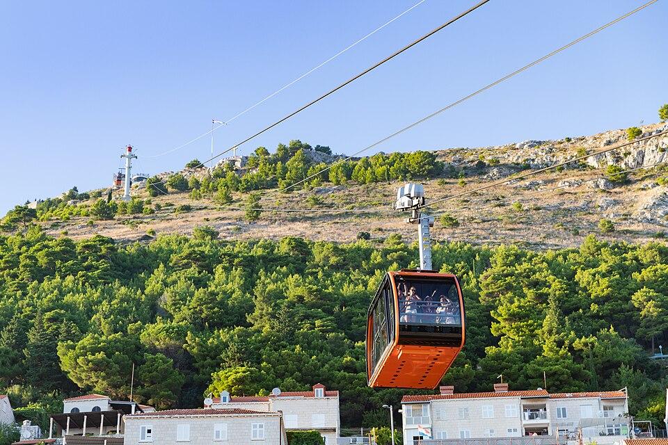 Cable car or Mount Srd view — Dubrovnik