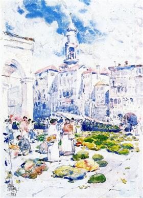 Rialto and market area — Venice