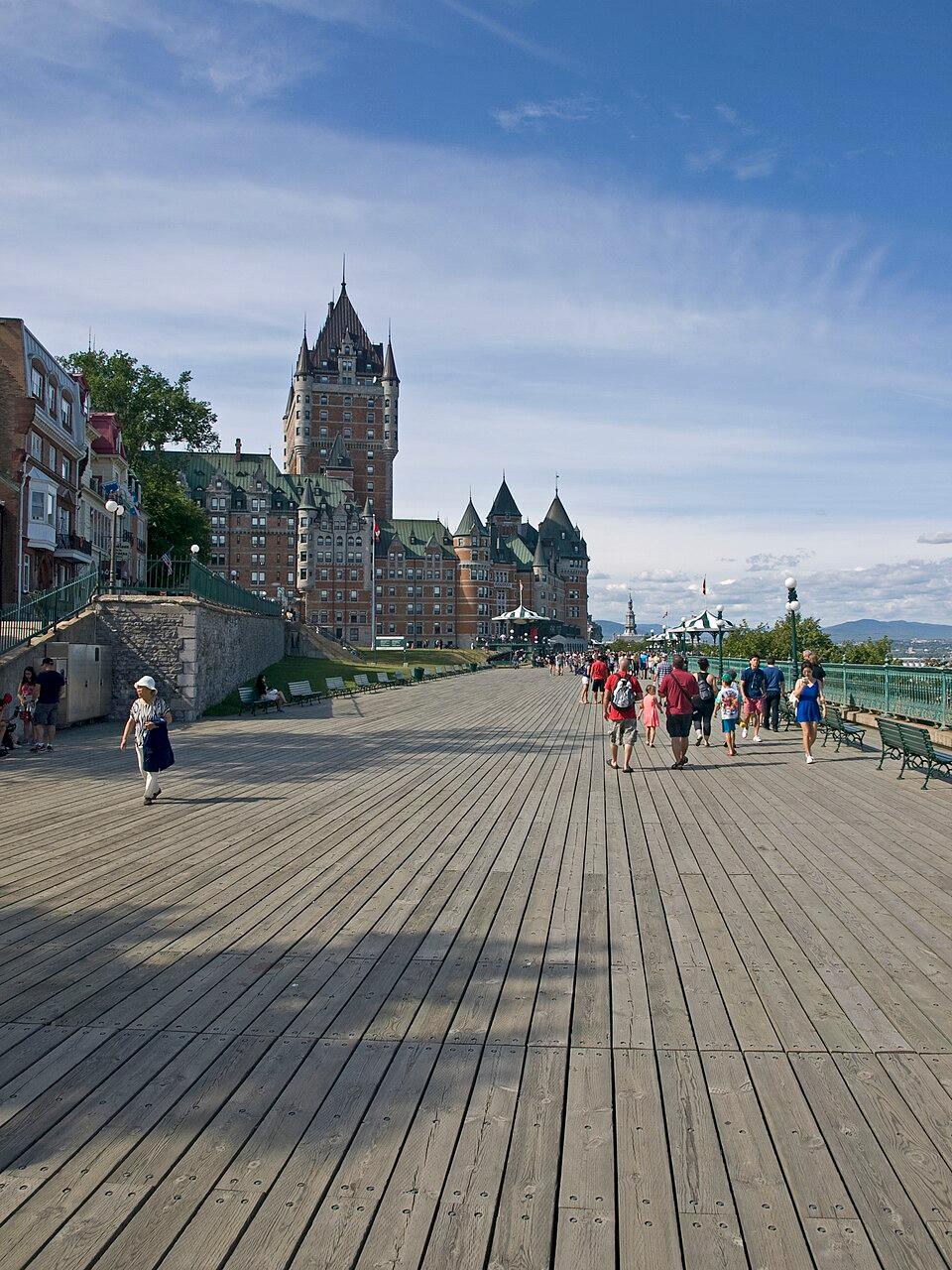 Dufferin Terrace and Chateau Frontenac area — Quebec City