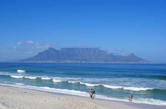 Table Mountain rising above Cape Town